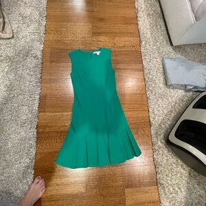 Diane Von Furstenberg Vibrant Green Midi Dress